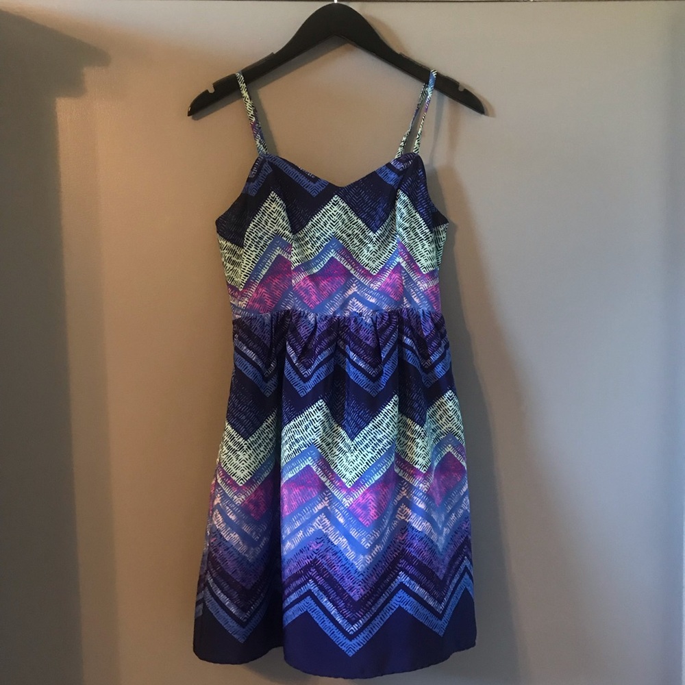 Multicolored sundress with cut outs
